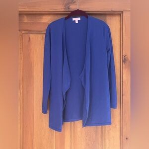 Lilly Pulitzer Royal Blue Open Cardigan